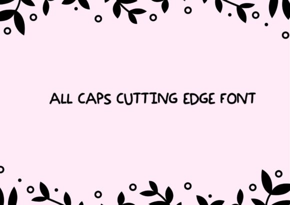 All Caps Cutting Edge: The Bold Font for Modern Design