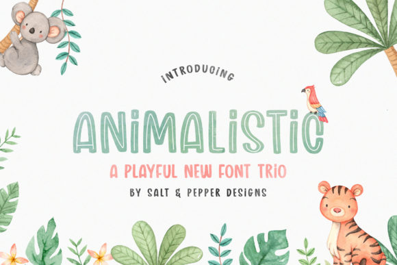 Animalistic Trio: A Playful Font for Modern Design