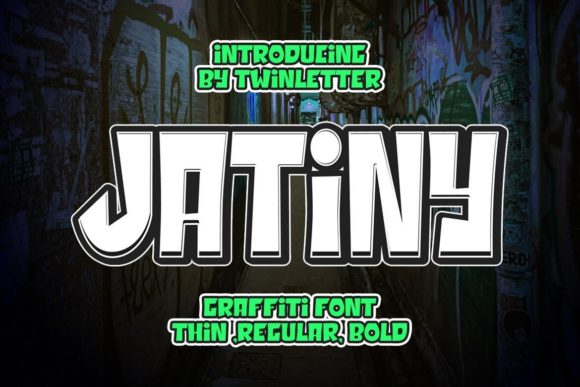 Jatiny: Bold Street Art Typography for Modern Design