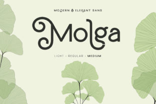 Molga: A Sweet and Cool Display Font for Modern Design
