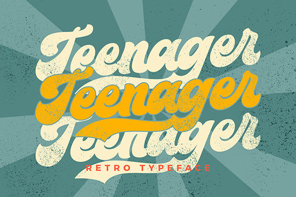 Teenager Font: Retro Vibe for Modern Design
